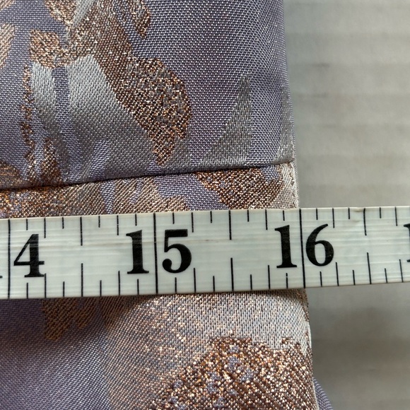 Adrianna Papell Pink and Gold Floral Midi Dress - Picture 13 of 16